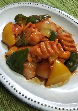 ピリ辛～魚肉ソーセージのケチャップ炒め～-レシピのメイン写真