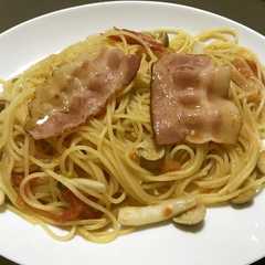 和風きのこトマトパスタ-レシピのメイン写真