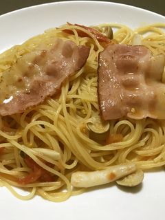和風きのこトマトパスタ-レシピのメイン写真