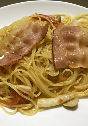 和風きのこトマトパスタ-レシピのメイン写真