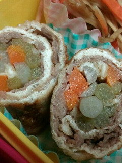 お気に入り☆フキと牛肉☆しのだ巻き-レシピのメイン写真