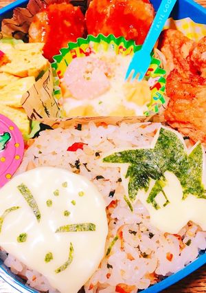 キャラ弁 悟空風 クリリン-レシピのメイン写真