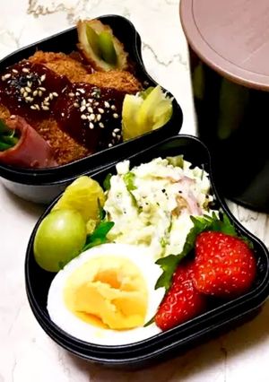 ズボラで愛♡ミンチカツ弁当-レシピのメイン写真