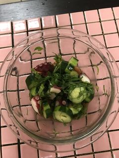 簡単 タコとキュウリの酢の物-レシピのメイン写真