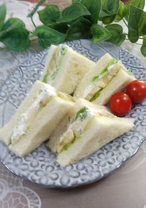 バナナとホイップクリームのサンドイッチ-レシピのメイン写真