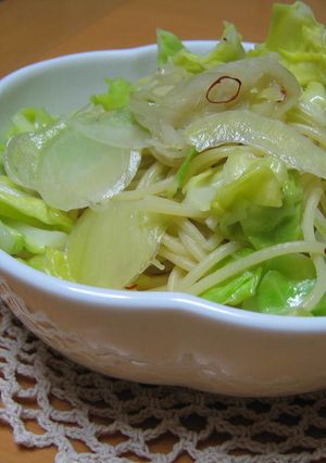 玉ねぎ＆キャベツ♡♥アンチョビパスタ-レシピのメイン写真