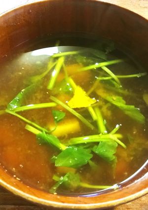 筍と蕨のお味噌汁-レシピのメイン写真