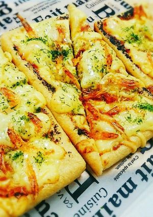 トースターで簡単!油揚げ乾物ピザ-レシピのメイン写真