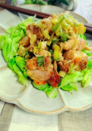超絶品！キャベツと鶏肉のネギだくソース-レシピのメイン写真