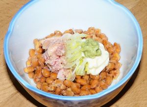 納豆 まぐろフレーク／ツナ わさびマヨ-レシピのメイン写真