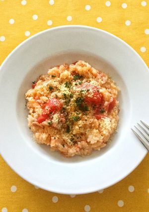 トマトとベーコンの簡単リゾット風ご飯。-レシピのメイン写真