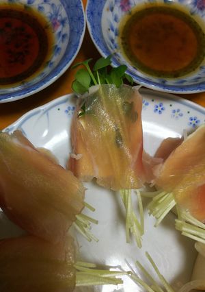 おっさんの豆腐の生ハム包み和風味-レシピのメイン写真
