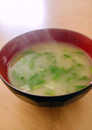 お味噌汁で´ω`セロリの葉を使い切り♬-レシピのメイン写真