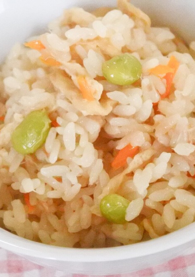 冷凍枝豆とツナの炊き込みご飯-レシピのメイン写真