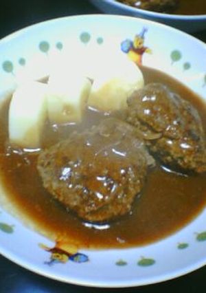 簡単な煮込みハンバーグ♪-レシピのメイン写真