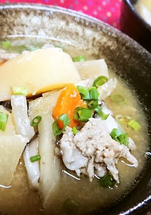 レンチンで楽チン!【豚汁】簡単★お手軽-レシピのメイン写真