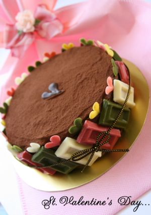 ピュア♡♡バレンタインチョコケーキ♡♡-レシピのメイン写真