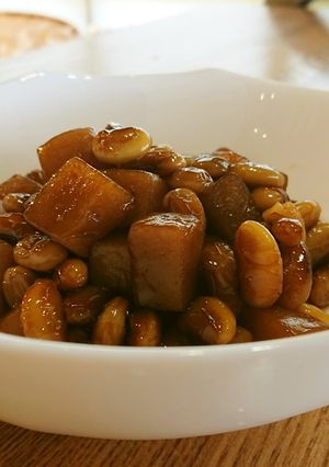 まめくら大豆とこんにゃくの甘辛煮-レシピのメイン写真