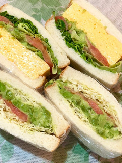 グリンピースでサンドイッチ-レシピのメイン写真