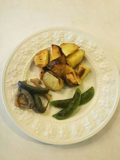 スナップえんどうと蓮根のオリーブ油炒め-レシピのメイン写真