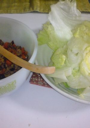 ひき肉のレタスラップ-レシピのメイン写真