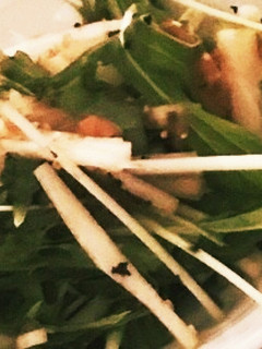 水菜と大根の梅肉サラダ-レシピのメイン写真