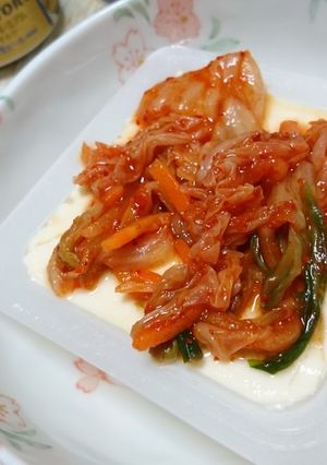 超速つまみ！辛うまキムチ冷奴-レシピのメイン写真