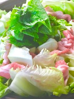 【レタス&豚肉】 ミルフィーユ鍋-レシピのメイン写真