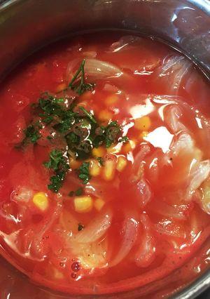 簡単！トマトスープ！-レシピのメイン写真