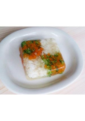 一歳お祝い【鯛の升目煮こごり】-レシピのメイン写真