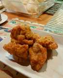 唐揚げ、小麦粉と卵は不使用してない。