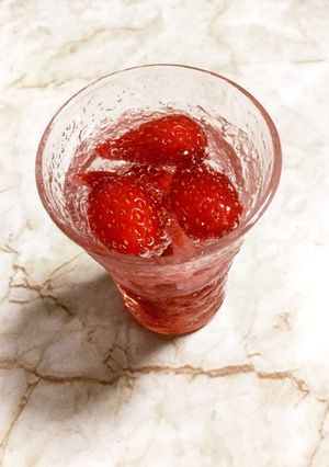 つぶさない苺の簡単ドリンク-レシピのメイン写真