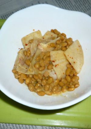 納豆と大根の千枚漬け風タパス-レシピのメイン写真