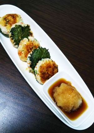 とりむね挽肉のつくね青じそ風味-レシピのメイン写真