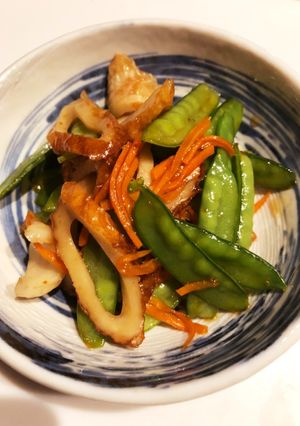 さやえんどうと竹輪のきんぴら-レシピのメイン写真
