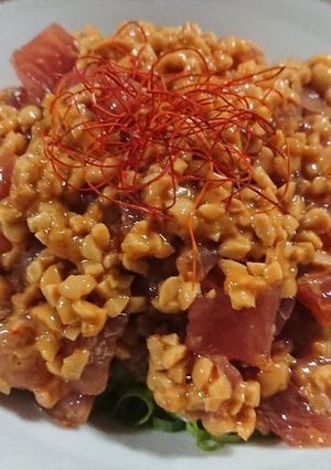 驚愕レシピNo.18鮪と納豆の中華あへ～-レシピのメイン写真