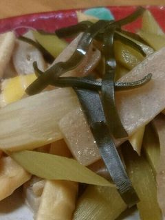 ウドとタケノコの煮物-レシピのメイン写真