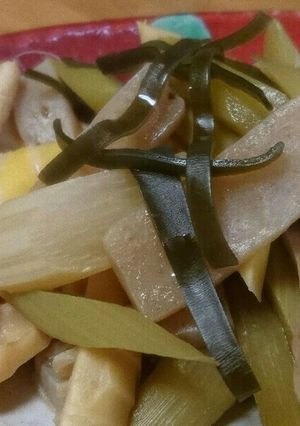 ウドとタケノコの煮物-レシピのメイン写真