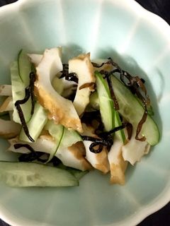 2分で簡単!きゅうりとちくわの塩昆布和え-レシピのメイン写真