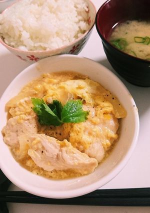 鶏むね肉の味噌卵とじ-レシピのメイン写真