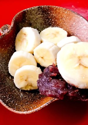 ちょい食べに。バナナ小豆-レシピのメイン写真