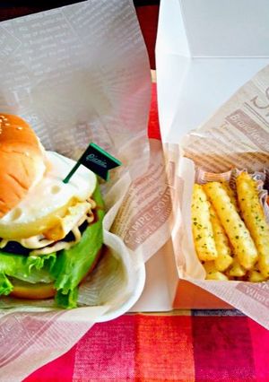 中学男子弁当（１７）てりたまバーガー-レシピのメイン写真