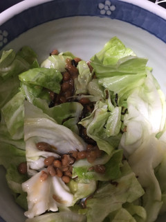 キャベツと納豆の塩昆布和え-レシピのメイン写真