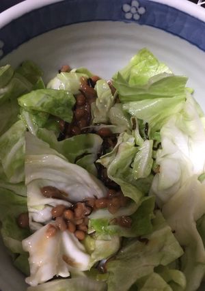 キャベツと納豆の塩昆布和え-レシピのメイン写真