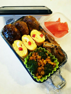 お弁当(5/26)甘酢あんかけハンバーグ-レシピのメイン写真