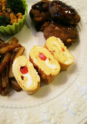 パプリカ入り玉子焼き-レシピのメイン写真