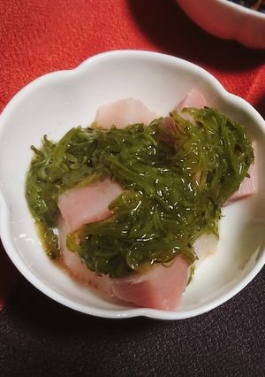 びんちょうまぐろのめかぶかけ-レシピのメイン写真