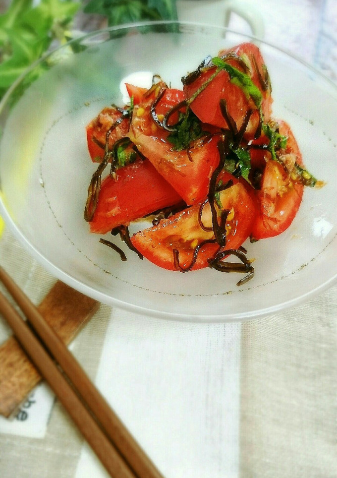 5分で簡単！トマトと大葉のうま味和え-レシピのメイン写真