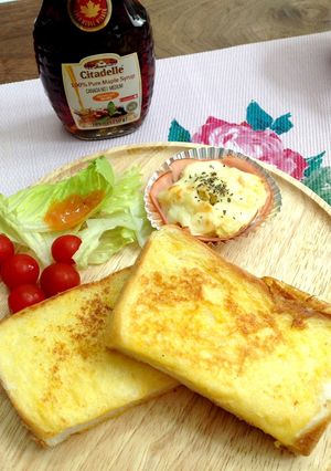 ふんわりフレンチトーストの休日ブランチ♪-レシピのメイン写真