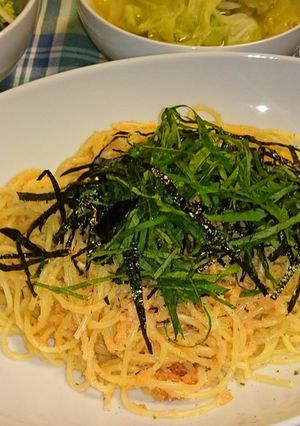 手軽で美味しい『明太子スパゲティ』-レシピのメイン写真